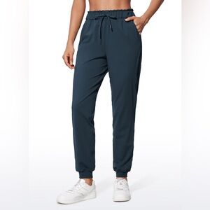 Stretch High Waisted Pockets Joggers 28"
